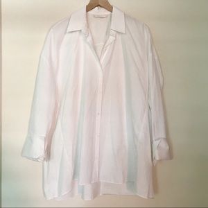 Zara Oversized White Button Down - Size L